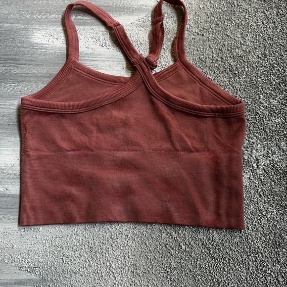Bebe Sport Rust Ribbed Tank - Picture 3 of 9